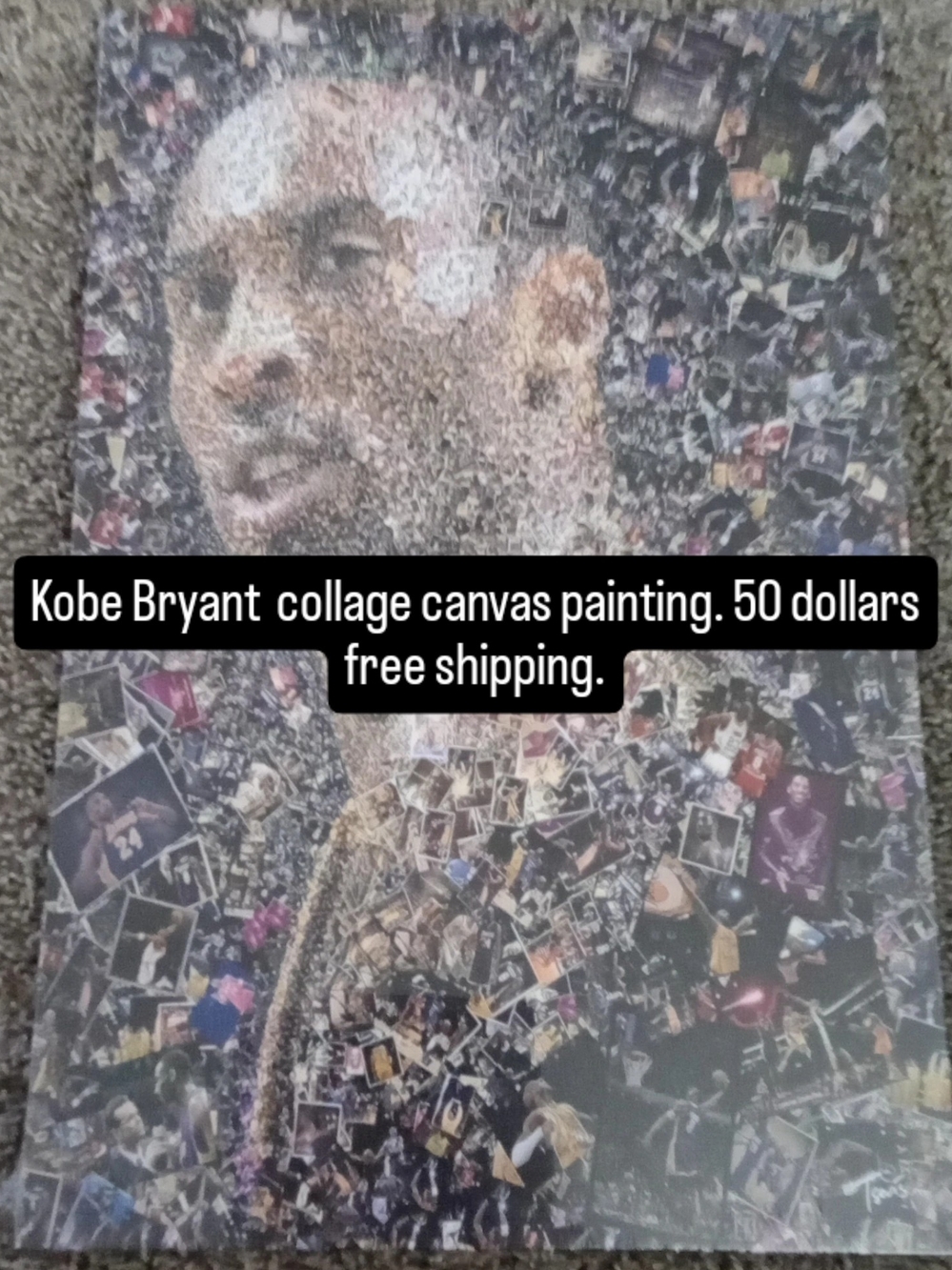 Mosaic Portrait Canvas Wall Art - Multi-Color
